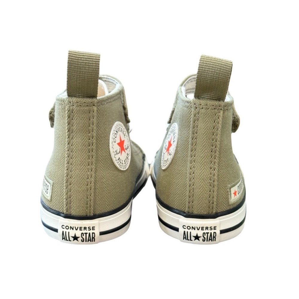 Converse Kids Olive green High Tops Sneakers Unisex toddler size 9 NIB NEW - Picture 5 of 8